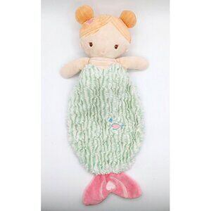 Douglas Baby Mermaid Plush Teether Security Blanket Doll Lovey Toy